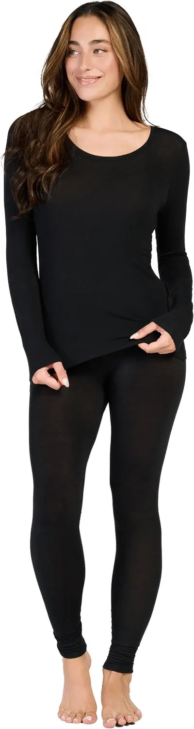 Ten Cate dames thermoshirt lange mouw - Stay Warm - Zwart / S
