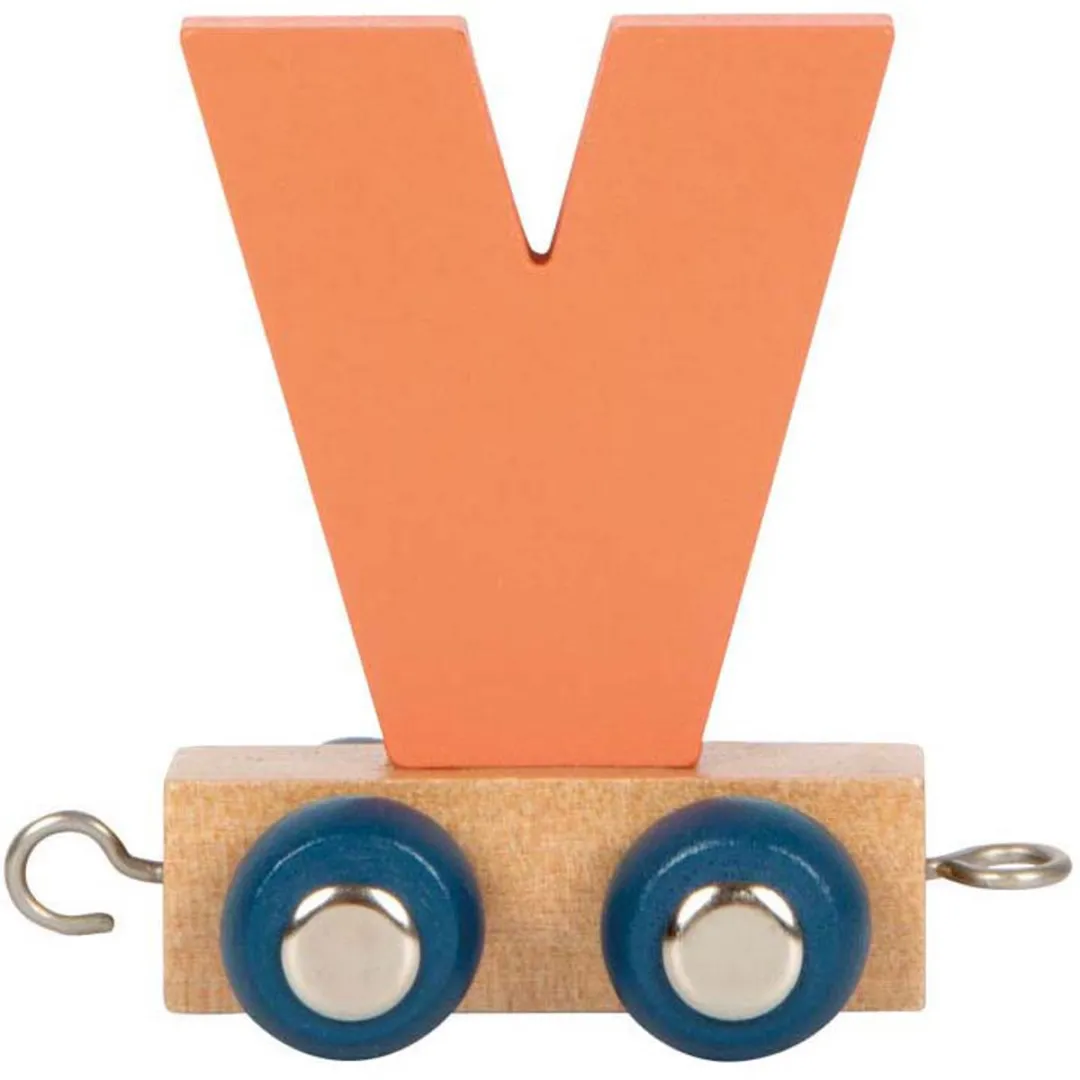 Small Foot Houten Lettertrein Polar V - Multikleur