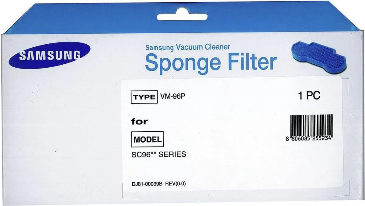 Samsung VM96P Microfilter - Cilinderstofzak - Kleurenmix