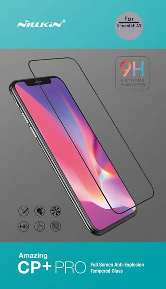 Nillkin Amazing CP+ Pro Schermbeveiliging Xiaomi Mi A3 - Zwart - afbeelding 4 van 4