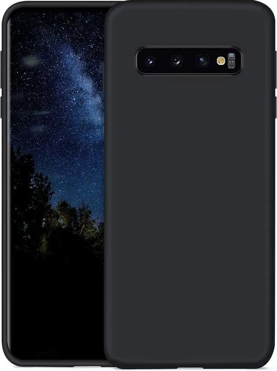 BMAX Siliconen Hoesje Samsung Galaxy S10 - Zwart - MPN 3687837876