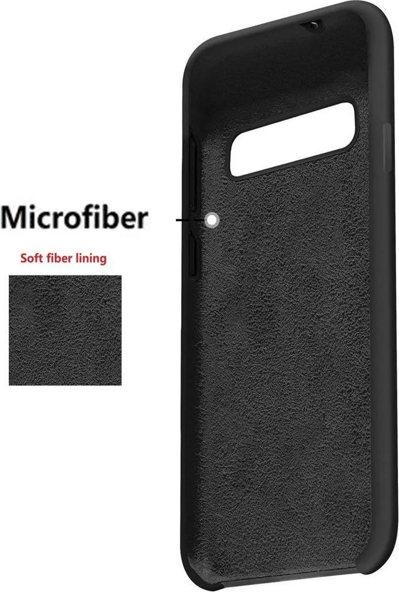 BMAX Siliconen Hoesje Samsung Galaxy S10 - Zwart - MPN 3687837876