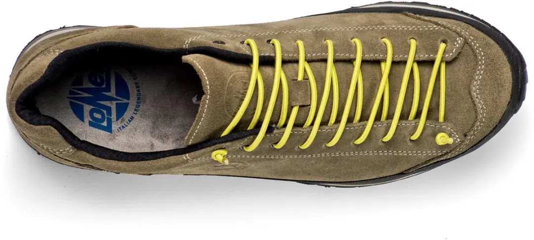 Lomer Bio Naturale Low MTX Wandelschoenen - Truffle/Lime - afbeelding 2 van 6