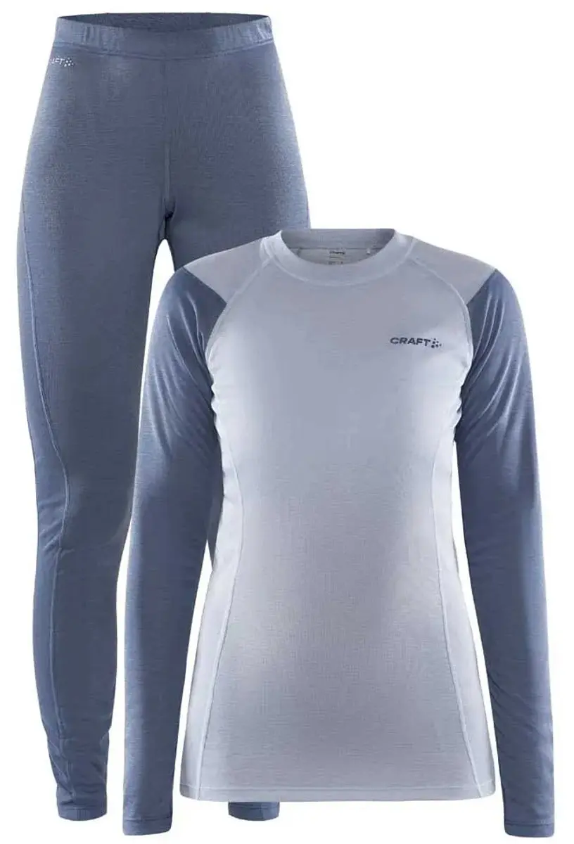 Craft Core Warm Lange Mouwen Basislaagset Blauw,Grijs XL Vrouw