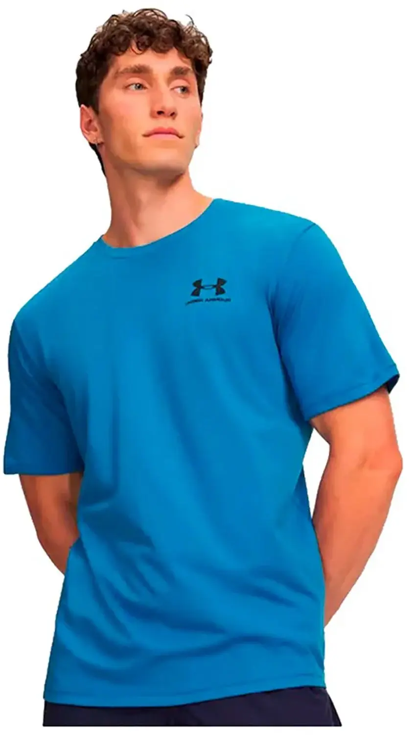 Under Armour Sportstyle Left Chest T-shirt - Blauw - afbeelding 4 van 4