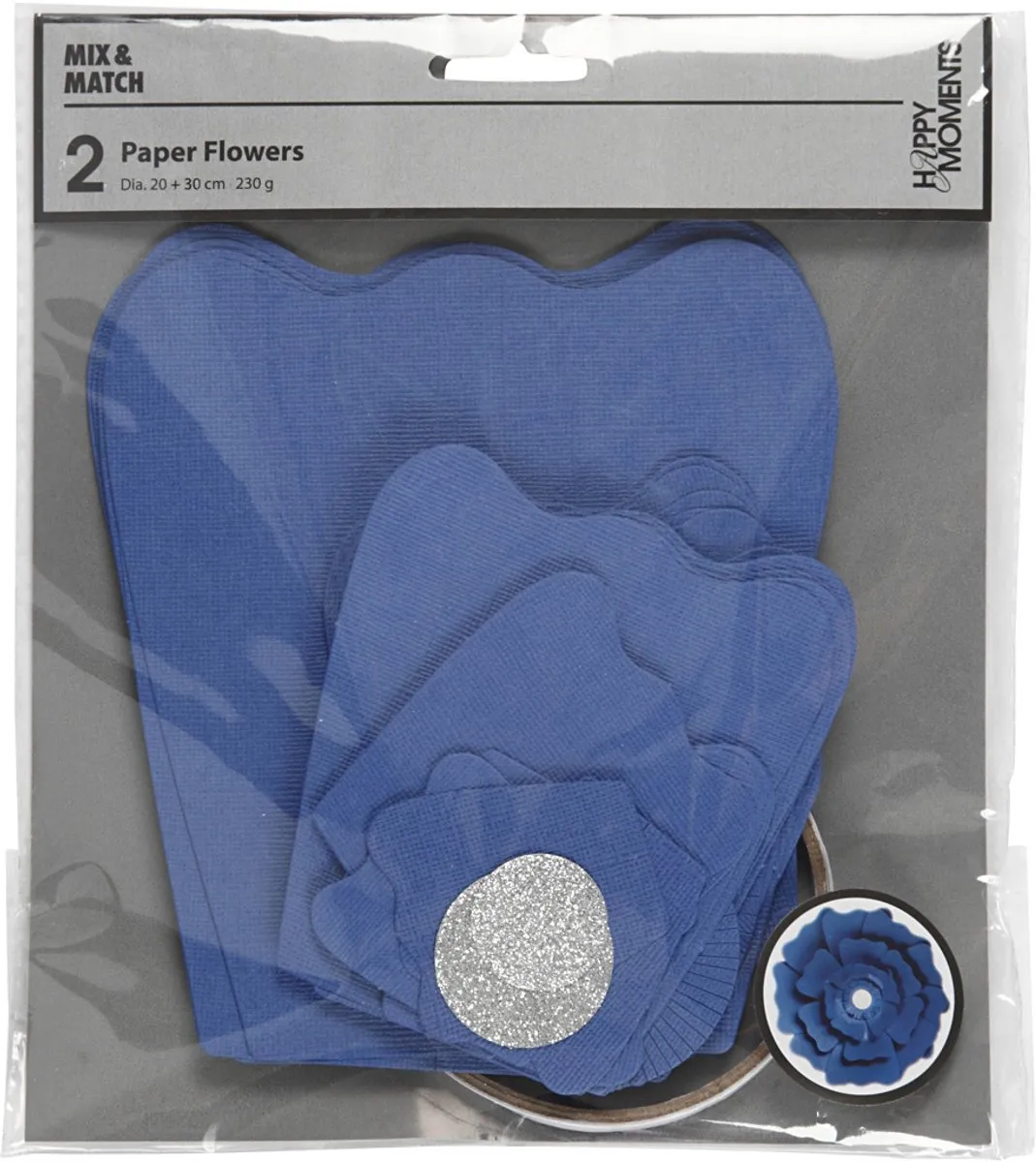 Colortime Bloemen Vaas - Blauw - 2 Stuks