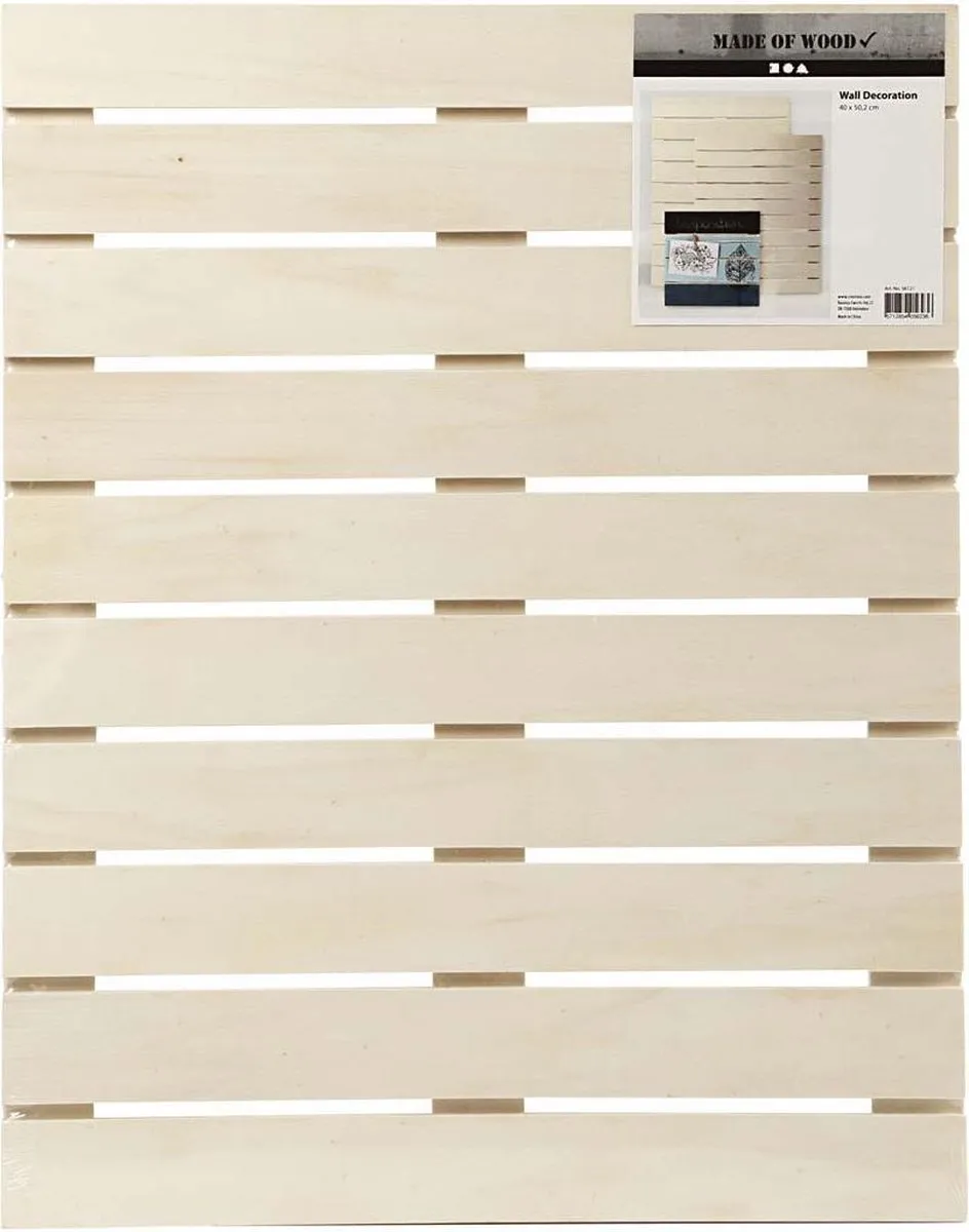 Creativ Company Houten Muurdecoratie Paneel 40x50,2cm - Blank