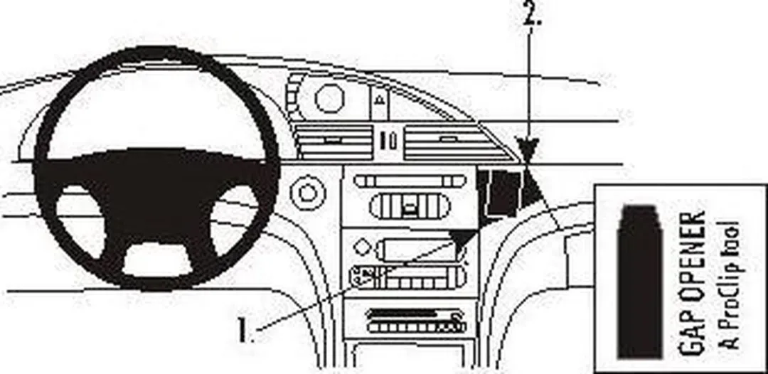 Brodit ProClip Houder Chrysler Pacifica 2004-2009 - 853226