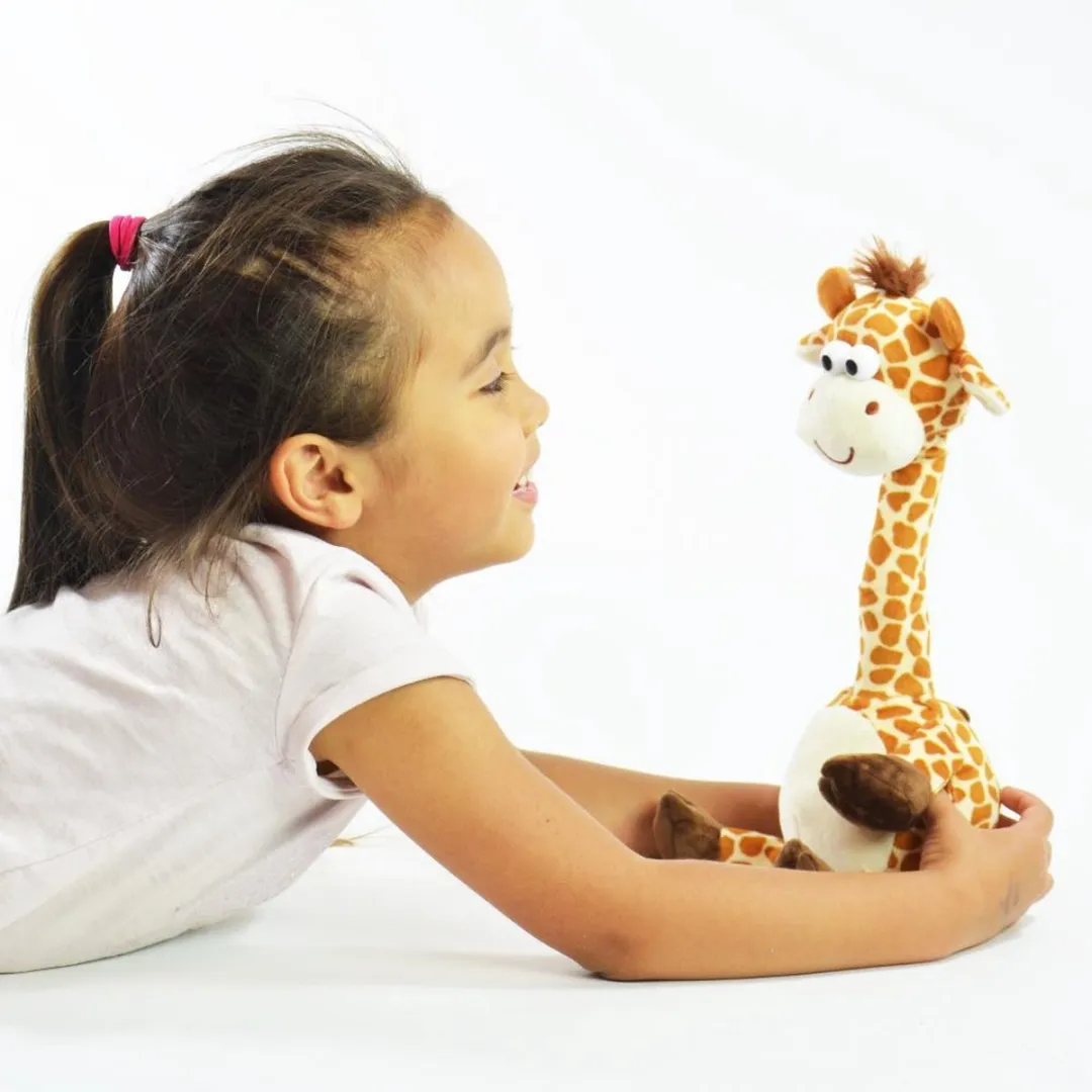 Napraat giraffe interactieve knuffel