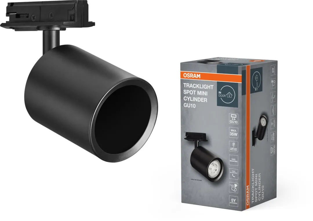 Osram Tracklight Mini Cylinder GU10 Spot - Zwart