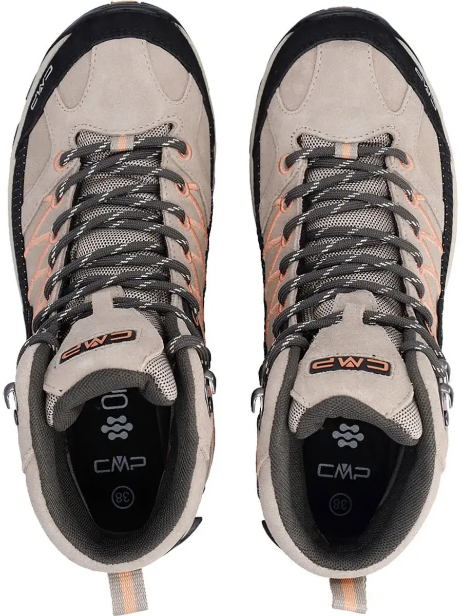 CMP Rigel Mid WP Dames Wandelschoenen - Sabbia/Salmone - afbeelding 3 van 4
