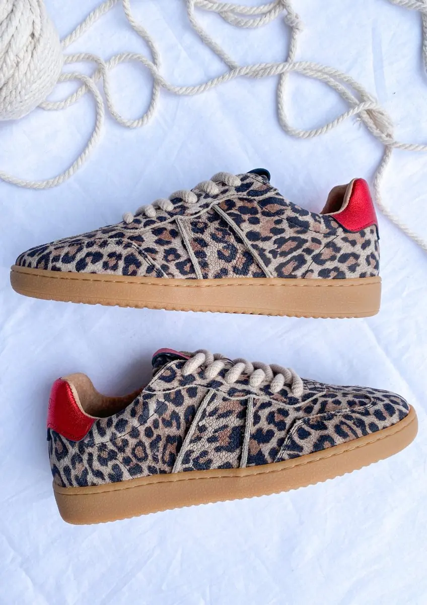 DWRS Poona Dames Sneakers Leopard - Maat 36 - afbeelding 2 van 5
