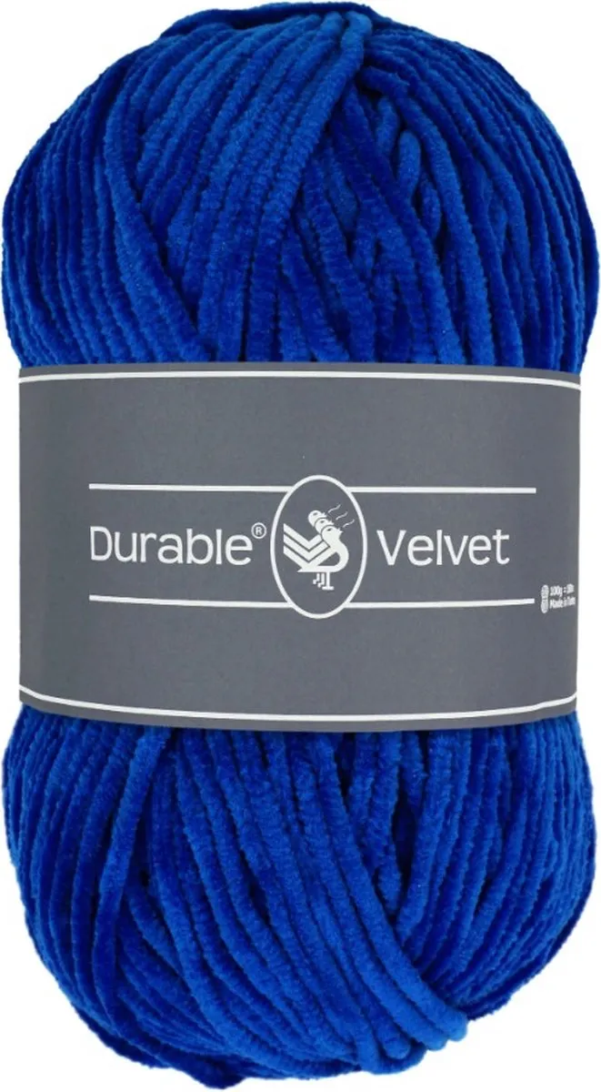 Durable Velvet Chenille Garen Cobalt
