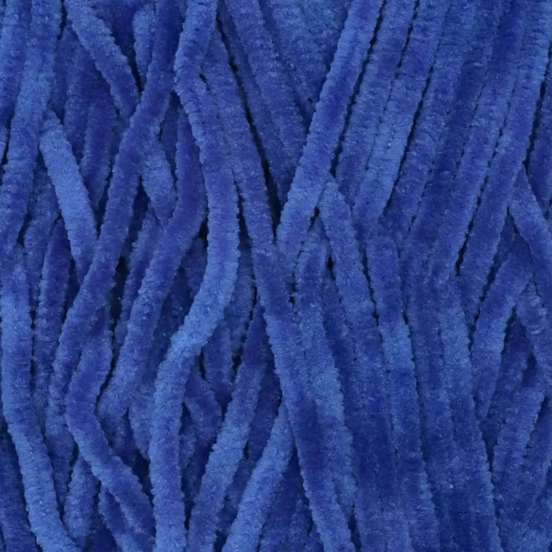 Durable Velvet Chenille Garen Cobalt