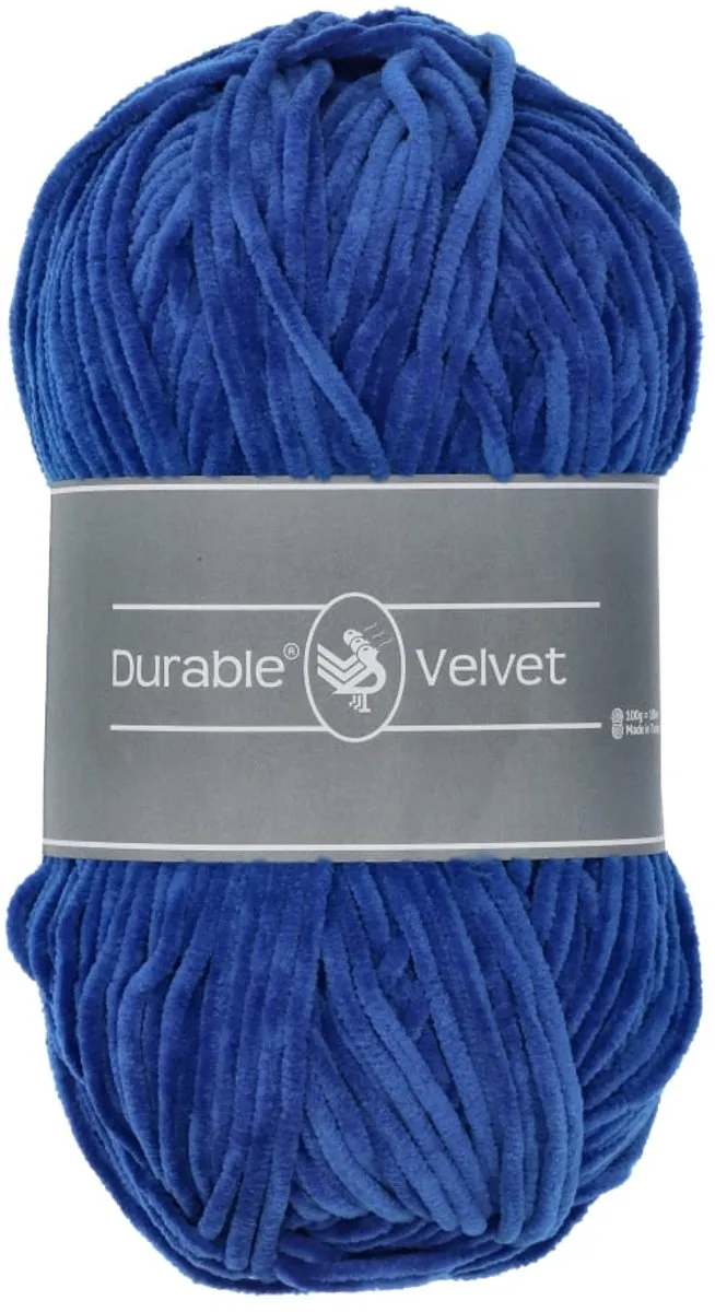 Durable Velvet Chenille Garen Cobalt