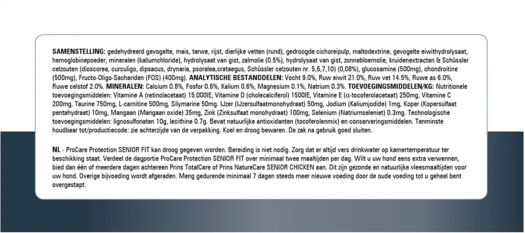 Prins ProCare Protection Senior Hondenvoer 15kg