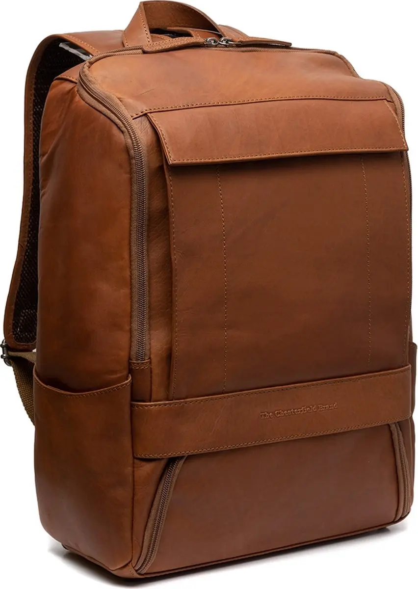 Chesterfield Rich Leren Laptop Rugtas