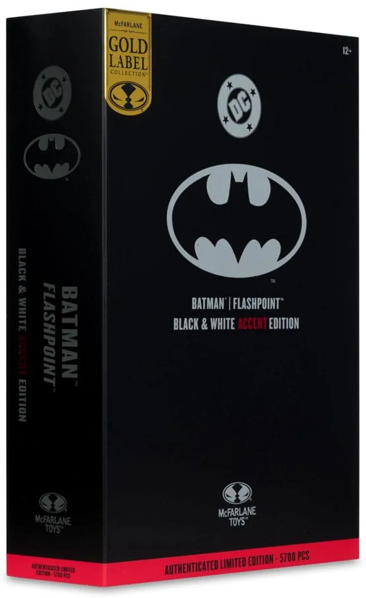 McFarlane Toys DC Multiverse Batman Flashpoint Black & White Accent - MCF17662