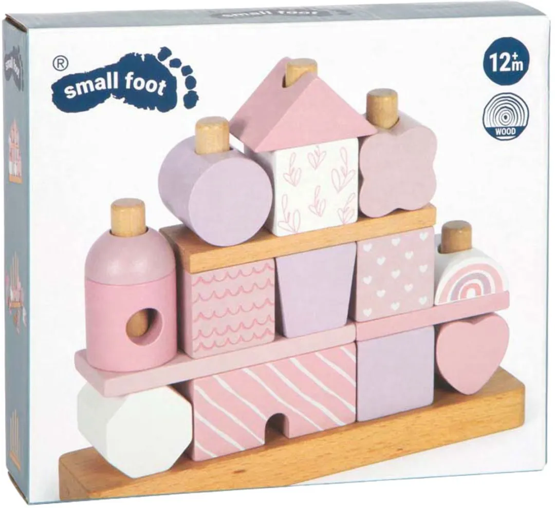 Small Foot Houten Stapelhuis Roze