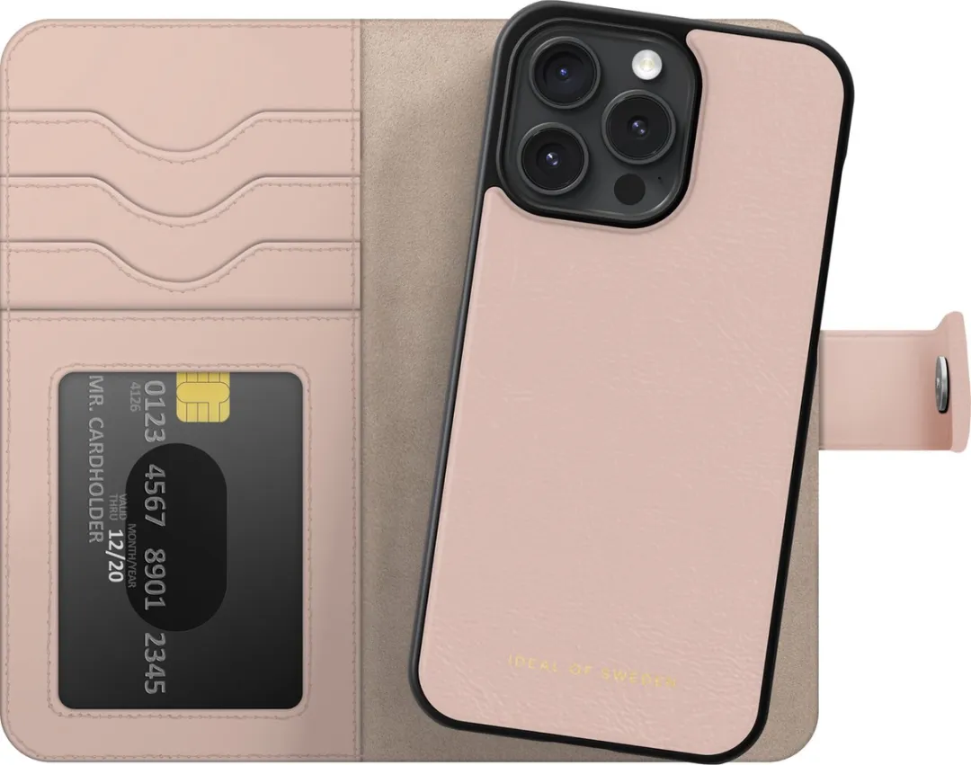 iDeal of Sweden Magnet Wallet+ IDMWP-I2367P-51 - iPhone 15 Pro Max - 12 Pasjes - Pink