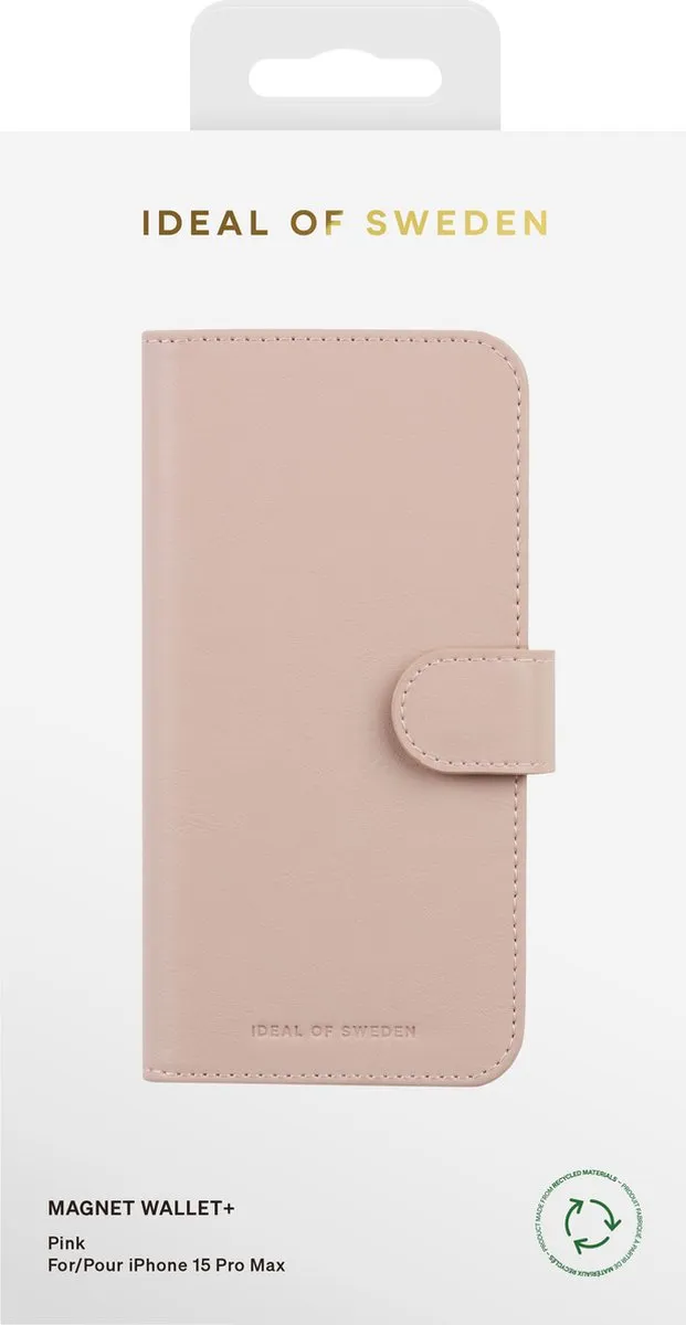iDeal of Sweden Magnet Wallet+ IDMWP-I2367P-51 - iPhone 15 Pro Max - 12 Pasjes - Pink