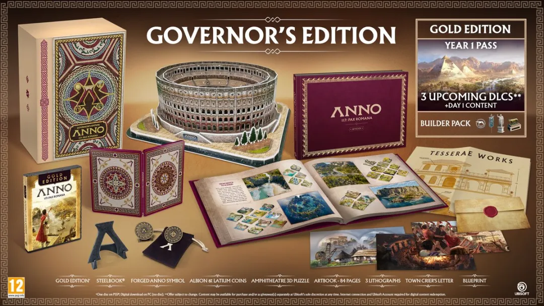 Ubisoft ANNO 117: Pax Romana Governor's Edition - PS5 - 1 Speler