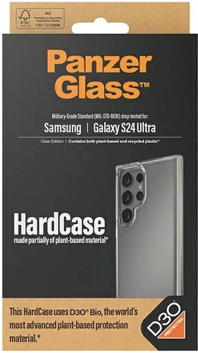 PanzerGlass HardCase D3O Transparant 1212 - Samsung Galaxy S24 Ultra