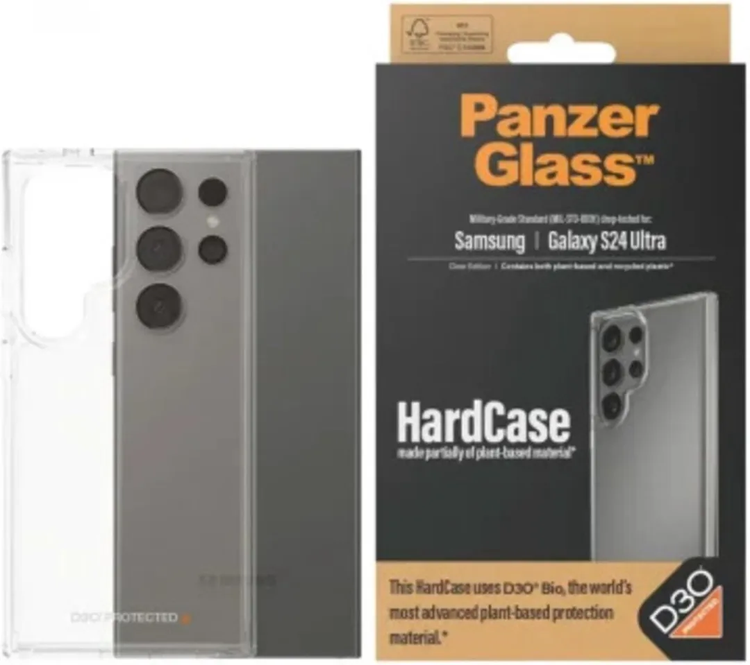 PanzerGlass HardCase D3O Transparant 1212 - Samsung Galaxy S24 Ultra