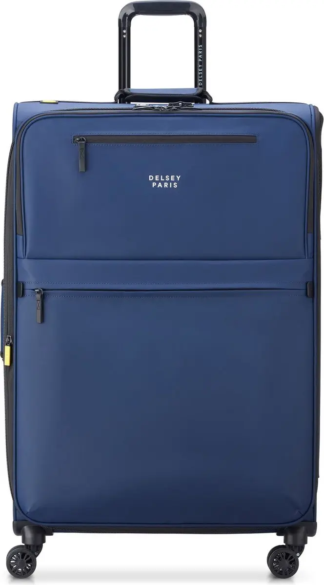 DELSEY PARIS Maubert 2.0 4 Double Rolls Expandable Trolley WP 79 Marine Blue Don
