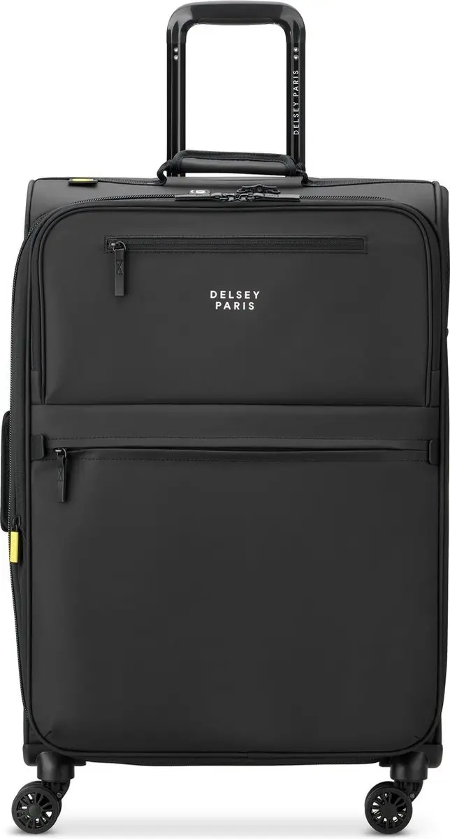 DELSEY PARIS Maubert 2.0 4 Double Rolls Expandable Trolley WP 69 Black Zwart