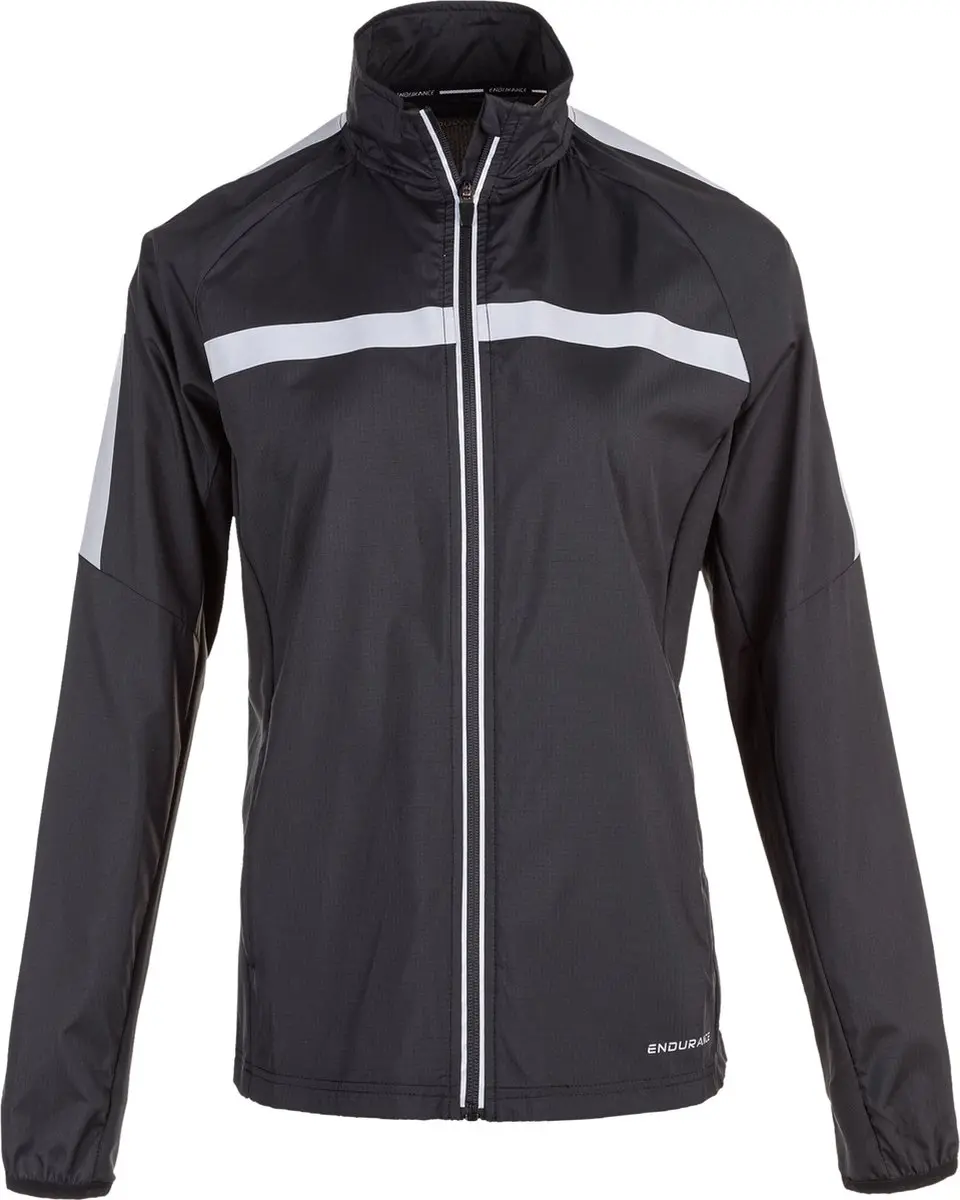 ENDURANCE Ginar Dames Hardloopjack - Zwart - afbeelding 4 van 6