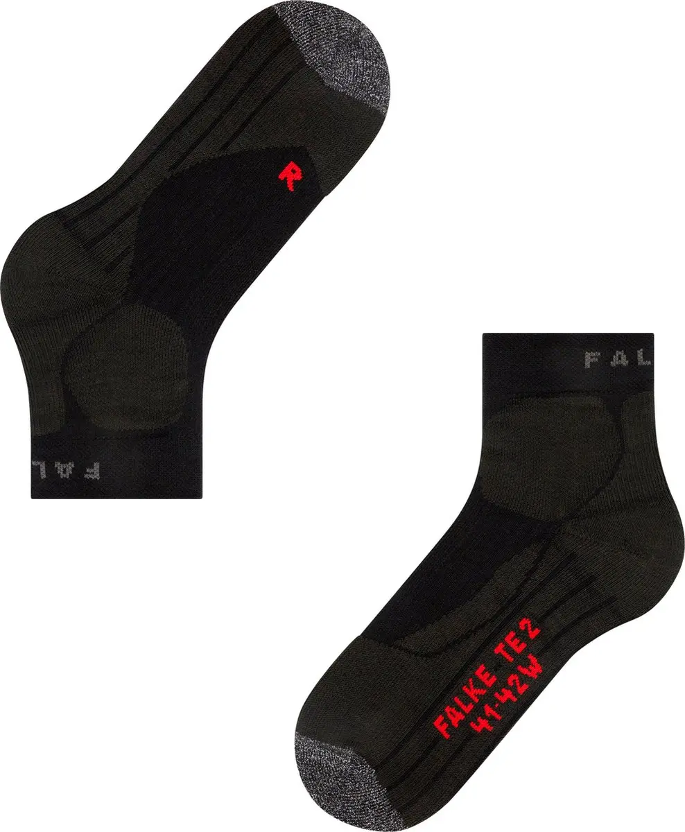 FALKE TE2 Short Tennissokken Heren - Zwart - afbeelding 5 van 6