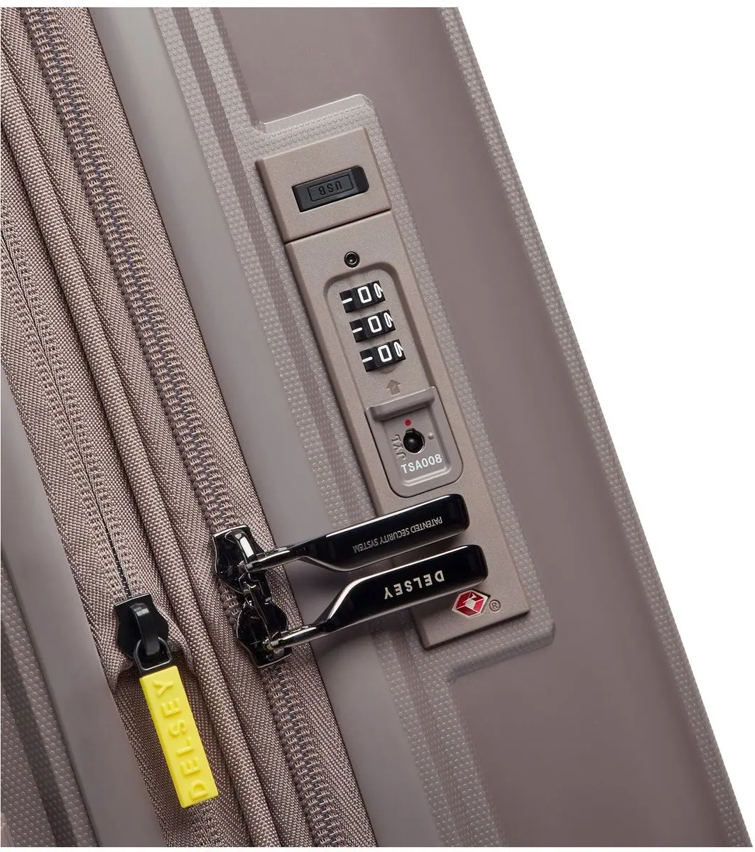 Delsey Lutece SE Handbagage Spinner 55 cm - Uitbreidbaar 34/37 liter - Bruin - afbeelding 5 van 6