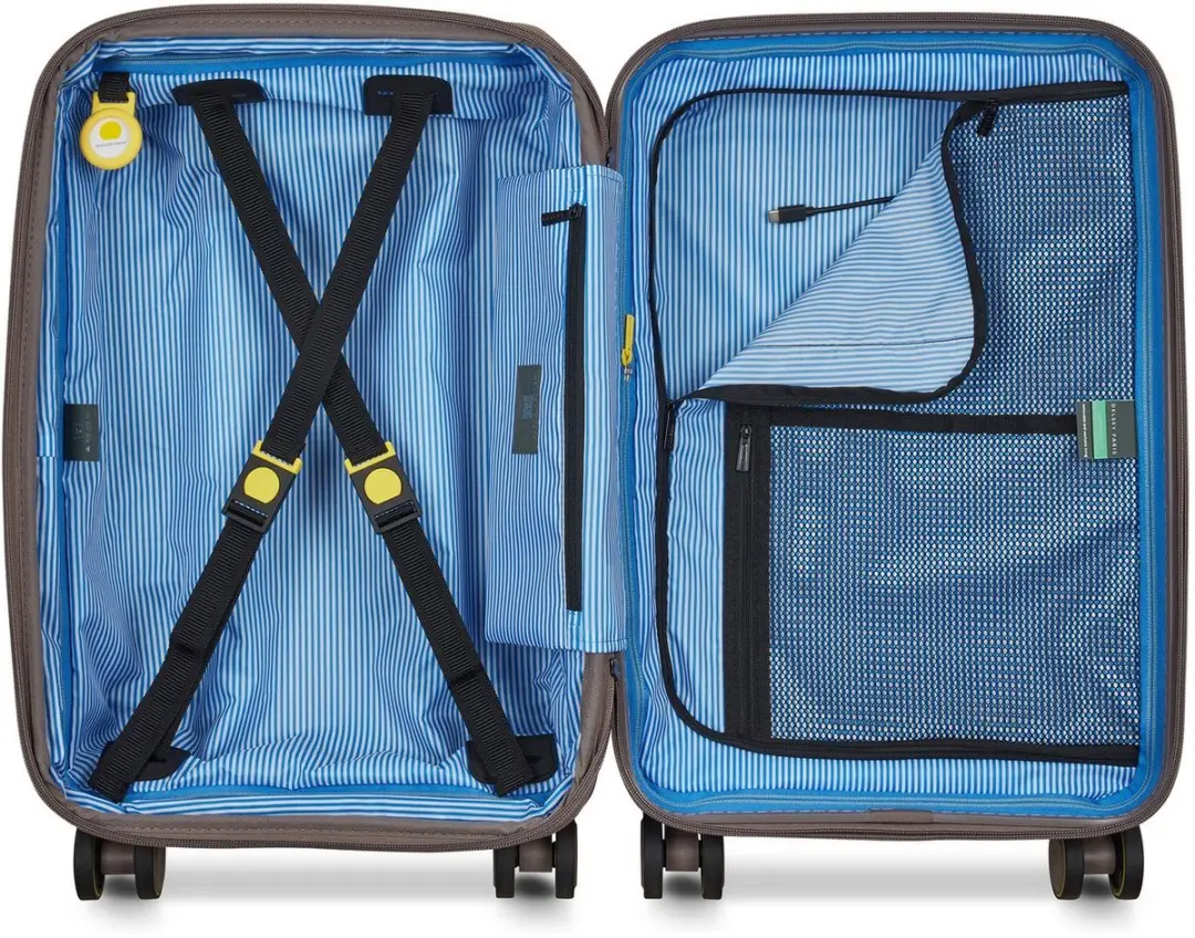 Delsey Lutece SE Handbagage Spinner 55 cm - Uitbreidbaar 34/37 liter - Bruin - afbeelding 4 van 6