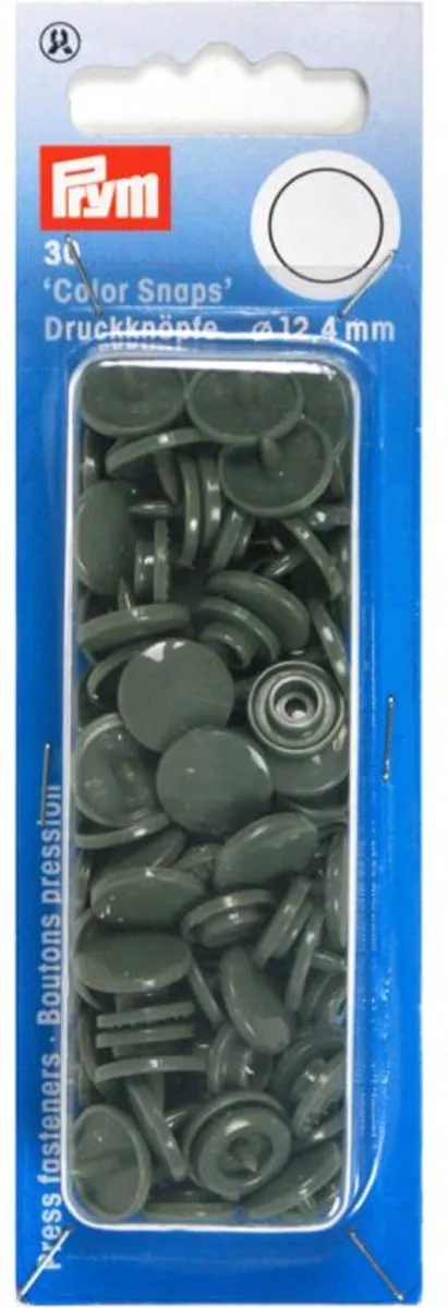 Prym Drukknoop ColorSnaps 12,4mm Donkergrijs