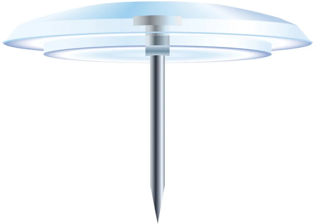 Exacompta Doos Duimspijkers 40 Stuks - 7mm Punthoogte - 10mm Diameter - Kristal