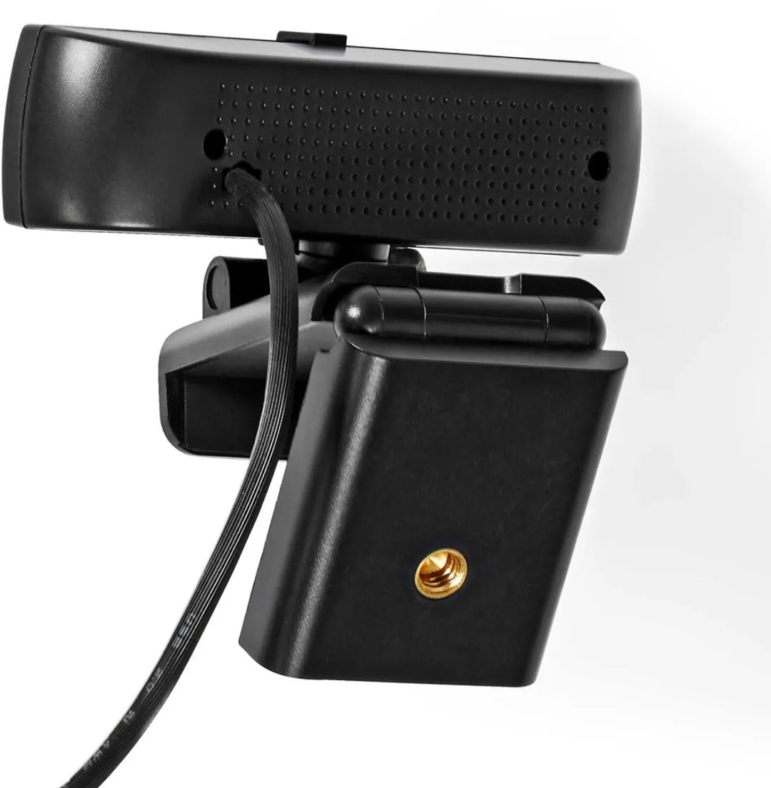 Nedis Webcam – 4K Ultra HD – Webcam voor PC – Autofocus – Microfoon – Zwart