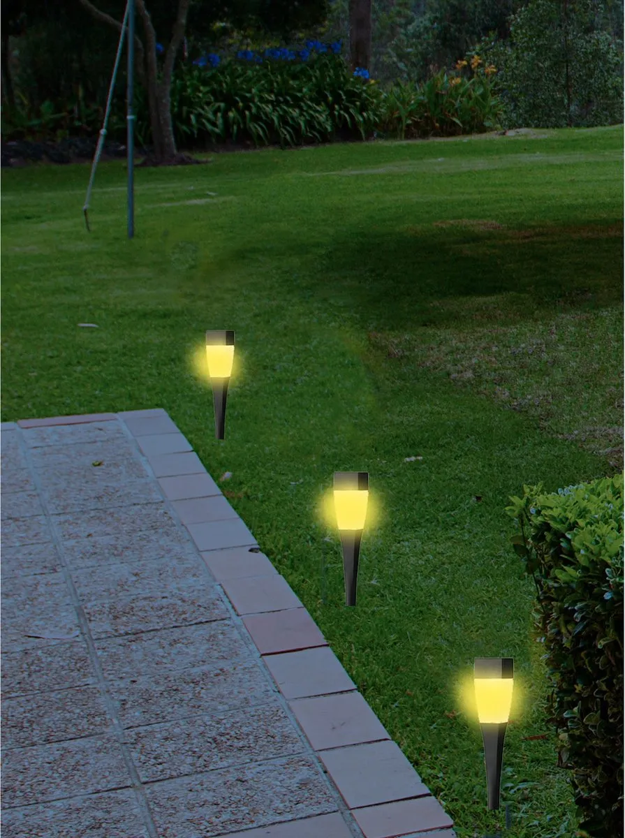 Lumineo Solar Tuinlamp Prikspot 26cm - Zwart