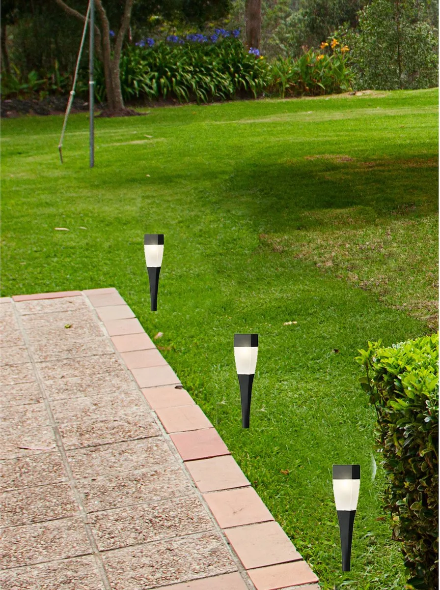 Lumineo Solar Tuinlamp Prikspot 26cm - Zwart