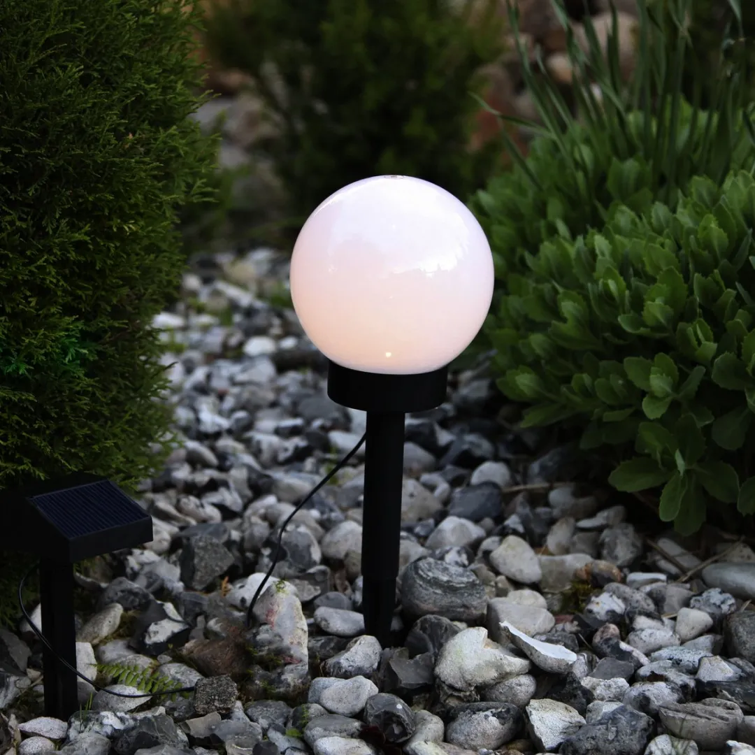 Star Trading Zonne-energie Tuinlamp 15x32cm - Helder glas