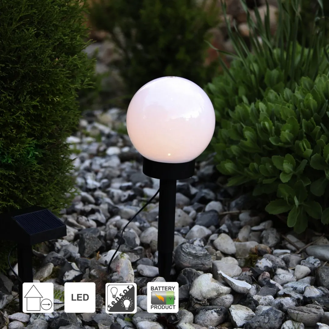 Star Trading Zonne-energie Tuinlamp 15x32cm - Helder glas