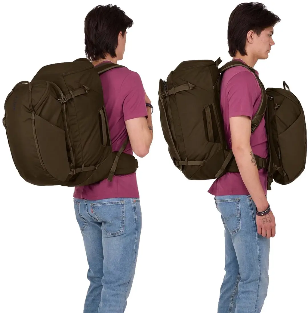 Thule Landmark Travel Pack 60L Rugzak - Deep Khaki - afbeelding 6 van 6