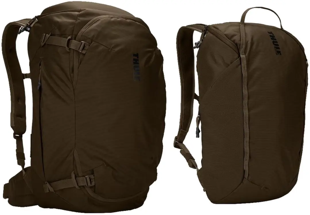 Thule Landmark Travel Pack 60L Rugzak - Deep Khaki - afbeelding 5 van 6