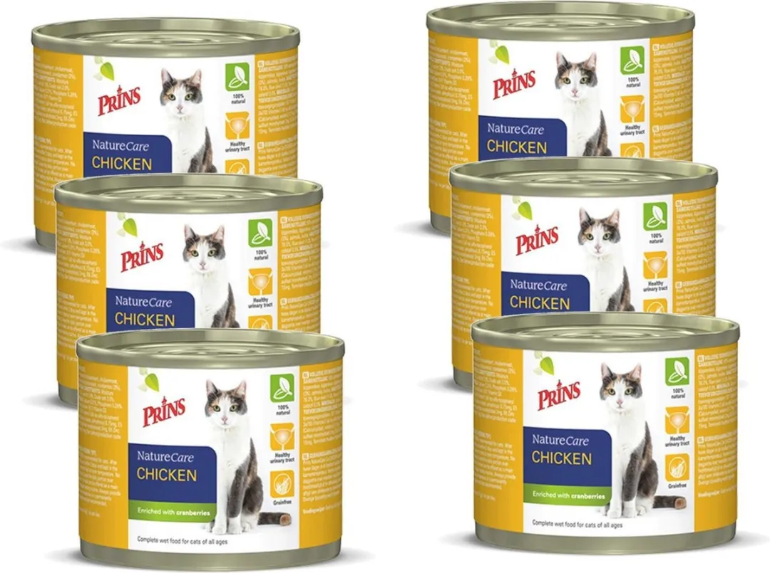 Prins NatureCare Kat Voer Kip 6x200g