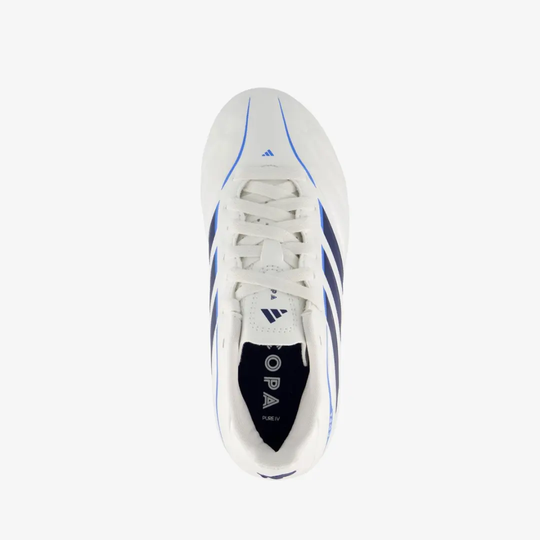 adidas Copa Pure IV Club FG Voetbalschoenen - Wit/Blauw - afbeelding 3 van 6