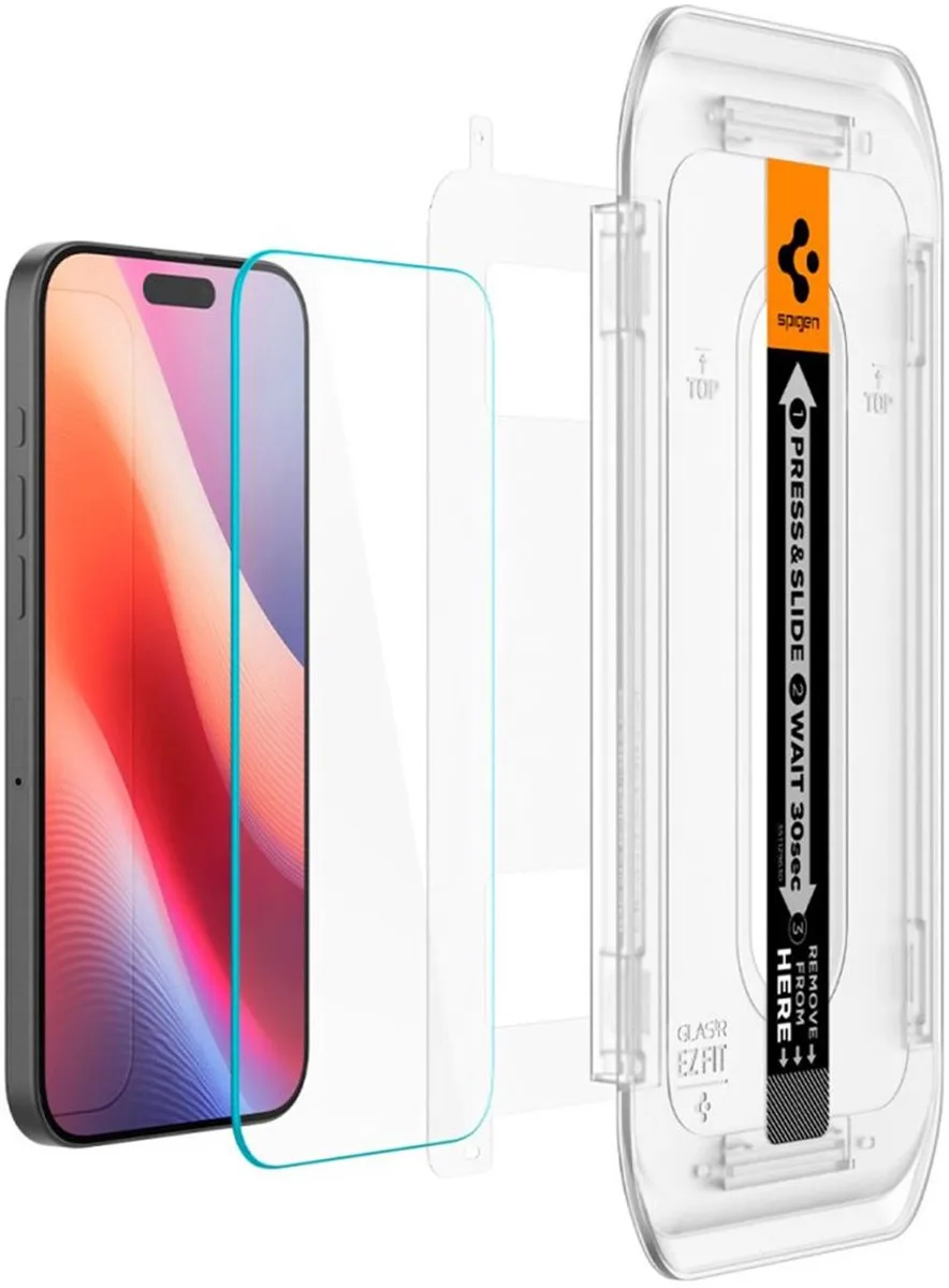 Spigen EZ Fit GLAS.tR iPhone 16 Pro Screenprotector - 9H - 1 Stuk