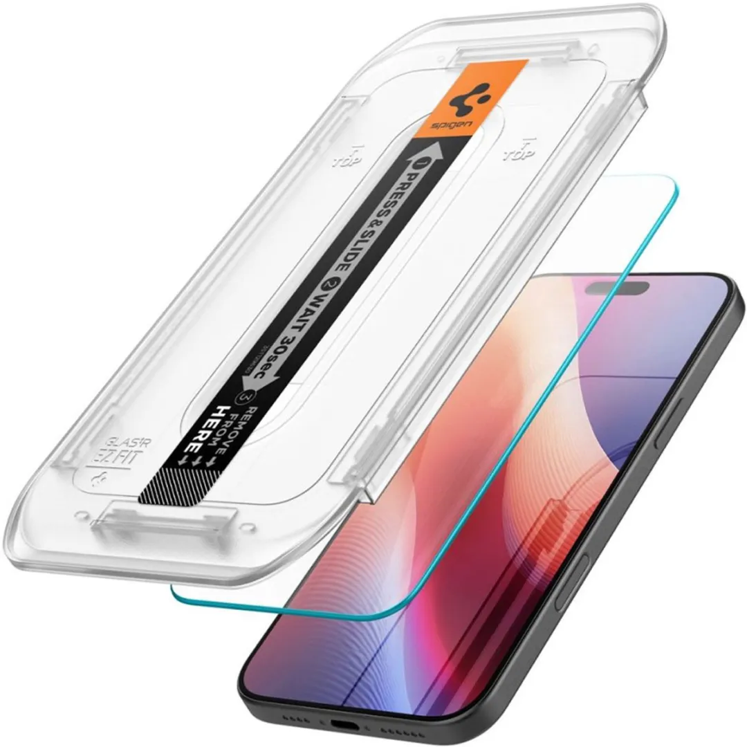 Spigen EZ Fit GLAS.tR iPhone 16 Pro Screenprotector - 9H - 1 Stuk