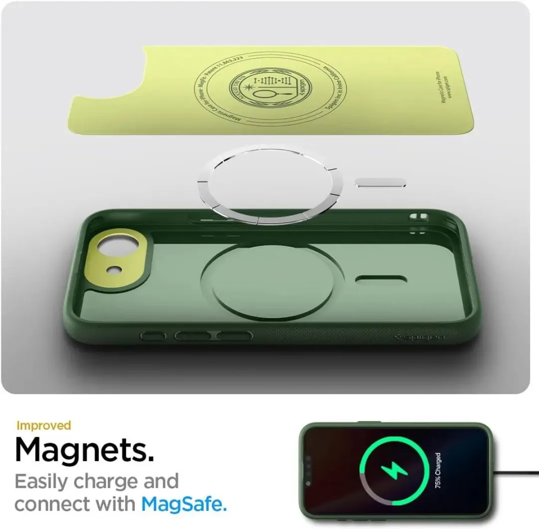 Spigen Nano Pop MagFit Hoesje iPhone 16 - Groen - MagSafe - afbeelding 6 van 6