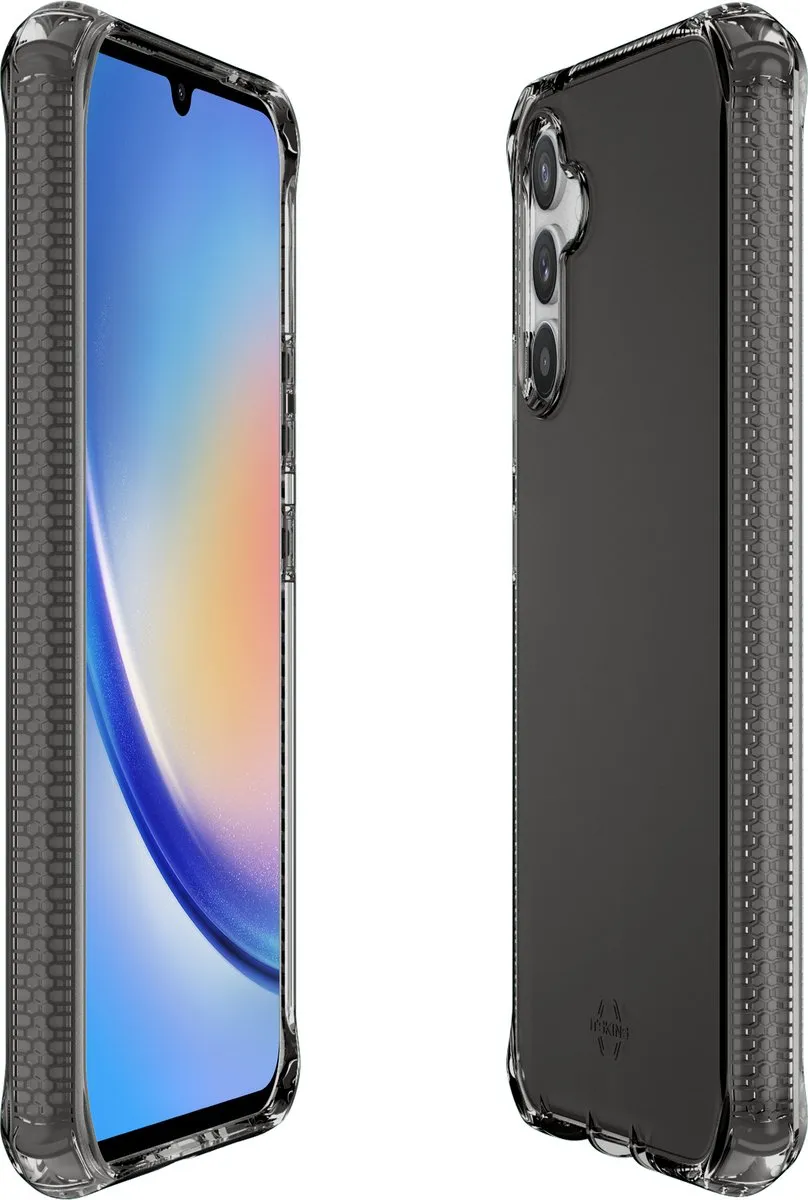 ITSKINS Spectrum R Clear Samsung Galaxy A34 Hoesje - Zwart