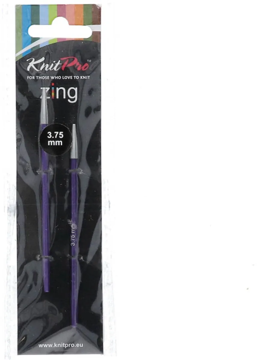 KnitPro Zing Verwisselbare Breipunten 3-8mm - Blauw - 3 Stuks